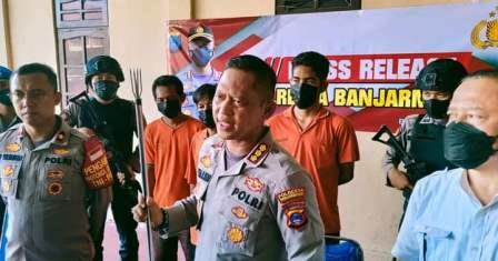 Jumpa pers Polresta Banjarmasin. 