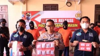 Polresta Banjarmasin Ungkap Kronologis Kasus Kejahatan Begal dan Narkoba 1,4 Kg