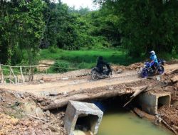 Jembatan Putus di Desa Takuti Telah Diperbaiki