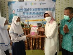 Kampanye Pemberian Tablet Tambah Darah di SMPN 1 Astambul
