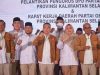 Para pengutrus Partai Gerindra berfoto bersama.