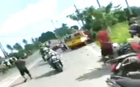 Mobil BPK Tabrak Pengendara Motor di Banjarmasin Hingga Tewas