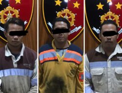 Tiga Pelaku Pencurian 4 Ton Besi Bekas di PT SIS Diamankan Polisi