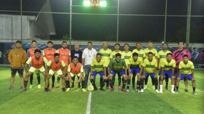 Mandiri Taspen Adu Tanding Soccer Biro Adpim Setdaprov Kalsel