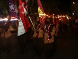 Tradisi Pawai Obor Hari Kemerdekaan Semarak di Martapura