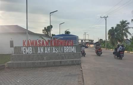  Kondisi Ekowisata Jembatan Antasan Bromo, Kelurahan Mantuil Banjarmasin tampak sepi pengunjung, Minggu (10/9/2022)