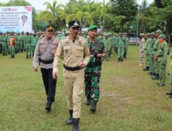 Satlinmas Kabupaten Banjar Gelar Apel Siaga