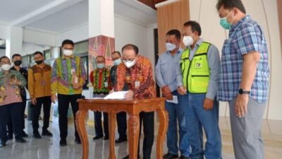 Pemkab Tabalong Terima Hibah Masjid, TK TPA dan Teken Mou Hutan Kota Bersama PT Pama