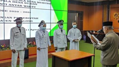 Lantik Tiga PAW Kades, Ini Pesan Wabup Tabalong