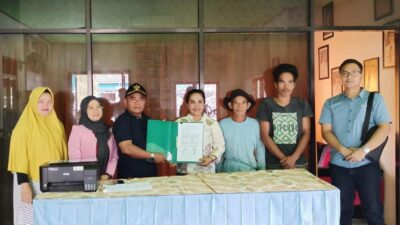 Sempat Dikuasi Sejumlah Warga, Lahan Milik Departemen Transmigrasi Akhirnya di Serahkan Ke Pemerintah Desa Bumi Makmur