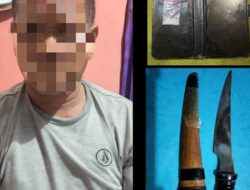 Bawa Sajam dan Sabu Giring Pelaku ke Mapolsek Liang Anggang