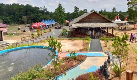 Wisata Taman Edukasi Desa Tungkaran yang beru diresmikan. Sabtu (29/10/2022). (koranbanjar.net)