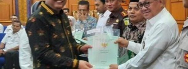 Pemkab Tabalong Terima Sertifikat Aset Tanah Pemerintah Daerah dari Kantor Pertanahan