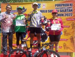 Cabor Balap Sepeda Kotabaru Sabet Tiga Medali Emas di Ajang Porprov XI di HSS
