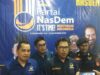 Wakil Sekretaris Bapillu DPW Partai NasDem Kalsel, Damai Makkie pada HUT ke 11 NasDem, Jumat (11/11/2022) di kantor DPW NasDem Kalsel. (Sumber Foto: Dya/Koranbanjar.net)