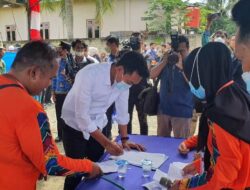 Saidi Mansyur Salurkan Hak Pilih di Desa Madurejo