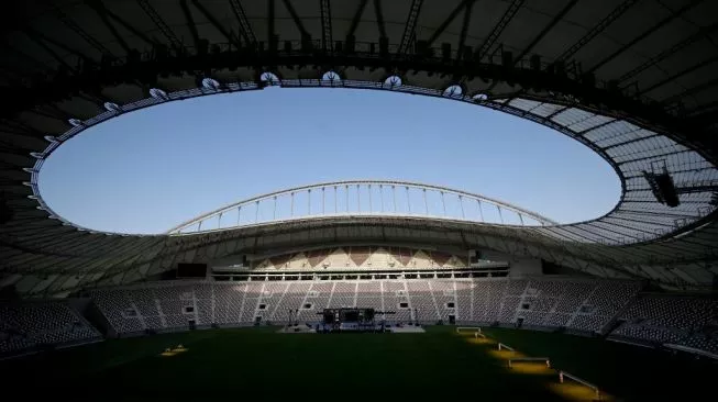 Stadion Internasional Khalifa di Doha, Qatar. (Sumber Foto: GABRIEL BOUYS/AFP)