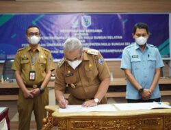 Bupati HSS Tandatangani Kesepekatan Bersama Dengan PDAM HSS