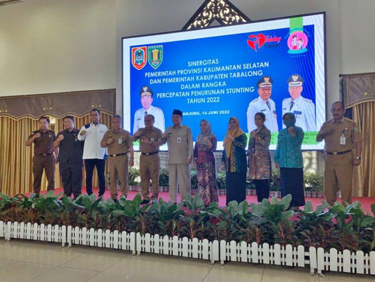 Siergitas Pemkab Tabalong dengan Pemerintah Provinsi Kalimantan Selatan dalam rangka penurunan stunting. (Foto: Diskominfo Tabalong)