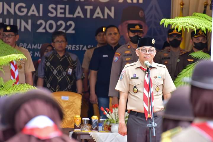 Wabup HSS membuka Raicab Tahun 2022 di Gunung Kantawan Tanuhi Loksado. (Foto: Kominfo HSS)