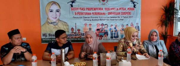 Syarifah Rugayah Gelar Sosper Budaya Banua dan Kearifan Lokal