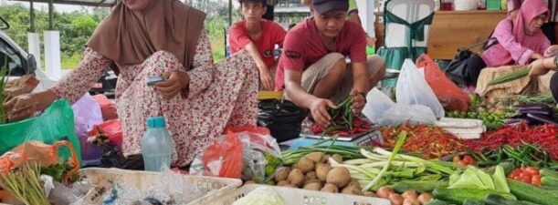 Pasar Tani Agribisnis di Kembang Kuning Tabalong, Petani Sumringah Komodotinya Laku Terjual