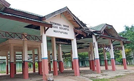 Keadaan Terminal Induk di PPS Martapura. (Foto: Dok. Koranbanjar.net)