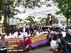 Sejumlah anggota LSM melakukan aksi demo di depan kantor Kejari Banjar. (Foto: Koranbanjar,net)