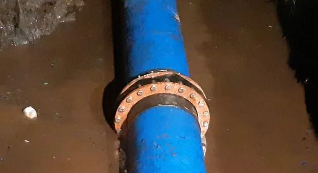 Pipa HDPE diameter 500 mm. (Sumber Foto: Humas PTAM Intan Banjar/Koranbanjar.net)