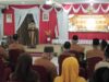 Bupati HSS memberikan sambutan setelah mengukuhkan dan melantik pengurus PWRI HSS masa kerja 2022-2027. (Foto : Kominfo HSS)