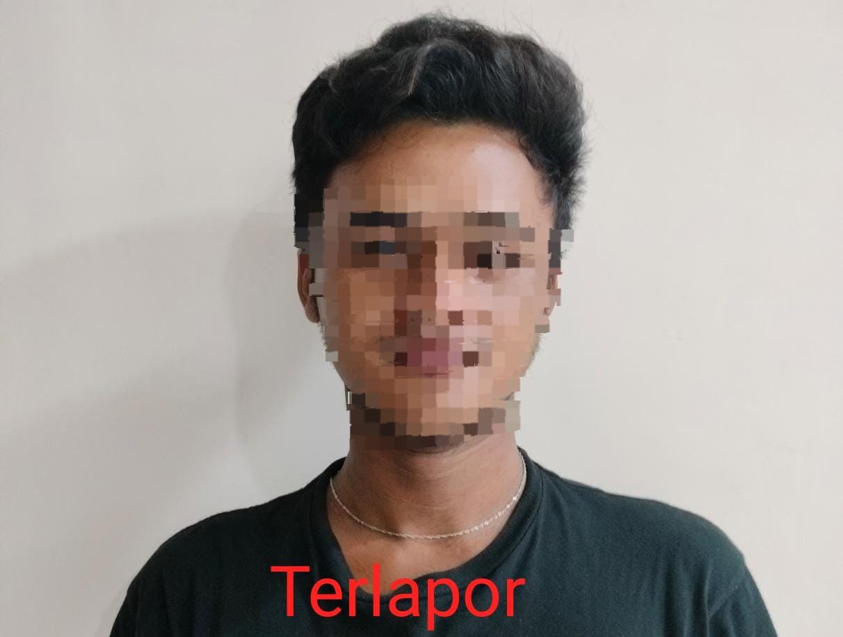 Pria asal Kotabaru diduga melakukan jual beli wanita secara online usai diringkus Tim Macan Bamega (Sumber Foto: Polres Kotabaru/Koranbanjar.net)