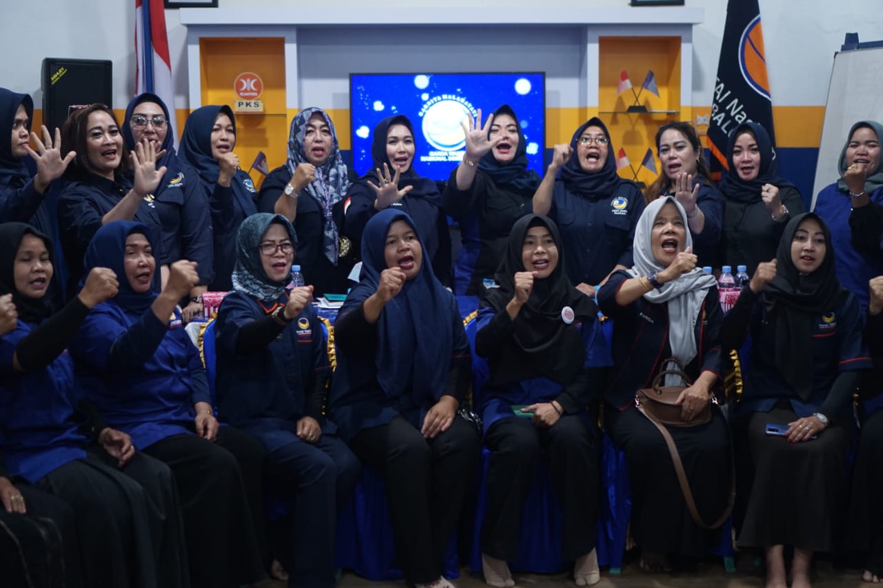 Konsolidasi DPW Garnita Malahatai Nasdem Kalsel bersama DPD Garnita Malahayati Nasdem Tabalong. (Foto: Arif/Koranbanjar.net)
