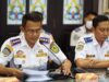 Kepala Dinas Perhubungan (Kadishub) Kota Banjarmasin, H. Slamet Begjo (kiri) beserta jajaran. (Foto: Pemko Banjarmasin/Koranbanjar.net)