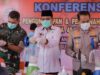 Ketua DPRD Provinsi Kalimantan Selatan, H. Supian HK (tengah) mengikuti kegiatan pemusnahan barang bukti narkotika, di Lapangan Mapolda Kalsel, Selasa, (10/01/2023). (Foto: Humas DPRD Kalsel/Koranbanjar.net)
