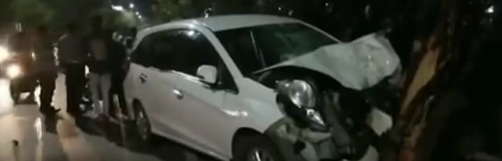 Mobil Honda Mobilio yang digunakan tersangka. (Foto: Leon/Koranbanjar.net)