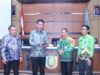 Bupati Banjar H Saidi Mansyur launching aplikasi SIMANIS PBJ, di Aula Barakat Martapura, Kamis (5/1/2023) pagi. (Sumber Foto: Kominfo Kabupaten Banjar/Koranbanjar.net)
