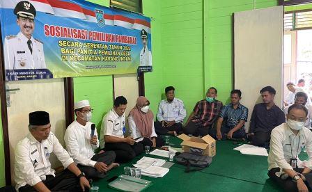 Sosialisasi Pemilihan Pambakal Serentak tahun 2022 di Kabupaten Banjar. (Foto: koranbanjar.net)