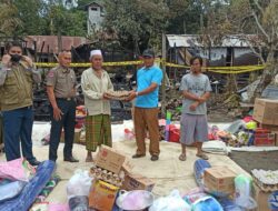 Pemkab Tabalong Salurkan Bantuan Kepada Korban Kebakaran di Marindi