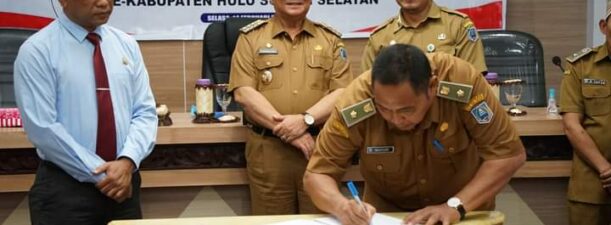 11 Ketua APDESI Kecamatan Tandatangani MoU Dengan Kejari HSS
