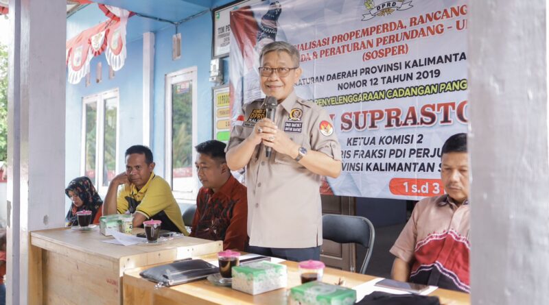 Ketua Komisi II DPRD Provinsi Kalimantan Selatan, Imam Suprastwo: (Foto: Humas DPRD Kalsel/Koranbanjar.net)