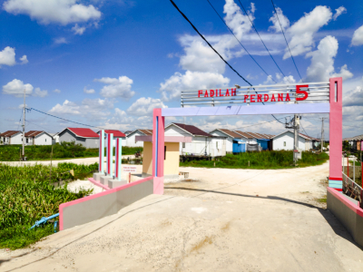Komplek Fadilah Perdana 5 Jalan Tembikar Kanan, Desa Simpang Empat, Kecamatan Kertak Hanyar, Kabupaten Banjar. (Foto: Sikumbang.ppdpp.id/Koranbanjar.net)