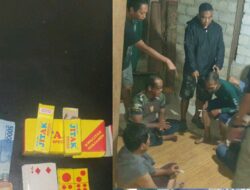 Polisi Gerebek Sarang Judi di Loktabat Selatan, 8 Orang Digelandang ke Polsek
