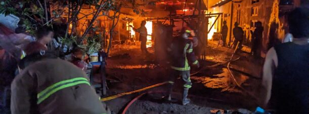 Kebakaran di Gang Karya Kelurahan Jawa Hanguskan Empat Rumah dan Satu Korban Jiwa