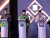 Bupati Kotabaru, H Sayed Jafar Alyadrus (tengah) menghadiri Rapat kerja Komisariat Wilayah V Apeksi Regional Kalimantan Tahun 2023, di Hotel Platinum, Kota Balikpapan. (Foto: Kominfo Kotabaru/Koranbanjar.net)