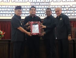 Rapat Paripurna Penyampaian LKPj Bupati HSS Tahun 2022