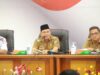 Bupati Kotabaru, H Sayed Jafar melaksanakan Rapat Koordinasi tentang Program TJSLP/CSR terkait transportasi udara di Kabupaten Kotabaru, Senin (3/4/2023). (Foto: Kominfo Kotabaru/Koranbanjar.net)