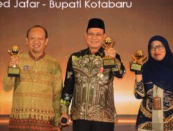 Selamat! Bupati Kotabaru Dinobatkan Sebagai Top Pembina BUMD Awards 2023