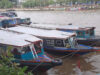 Wisata Susur Sungai Piere Tendean Siring Menara Pandang Banjarmasin sepi pengunjung. Minggu (2/4/2023).(foto: koranbanjar.net)