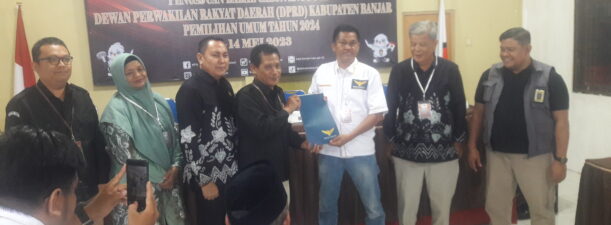 Misi Perubahan, Partai Garuda Kabupaten Banjar Resmi Daftar Ke KPU