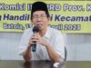 Foto kenangan Almarhum Hasanuddin Murad saat Sosialisasi Perda di Batola, Jumat (19/5/2023). (Foto: Humas DPRD Kalsel/Koranbanjar.net)